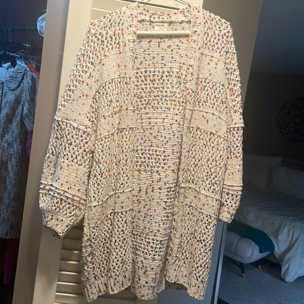 Ashlee Nichols for Amaryllis multi-colored dot sweater